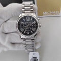  Shop Authentic Michael Kors Lexington Chronograph Black Dial Silver Steel Strap Watch For Women - MK7277 - Luxxuri