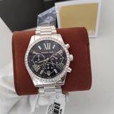  Shop Authentic Michael Kors Lexington Chronograph Black Dial Silver Steel Strap Watch For Women - MK7277 - Luxxuri