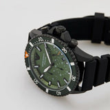  Shop Authentic Emporio Armani Diver Chronograph Quartz Green Dial Black Silicon Strap Watch For Men - AR11463 - Luxxuri