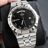  Shop Authentic Tudor Royal Automatic Black Dial Silver Steel Strap Watch for Men - M28600-0003 - Luxxuri