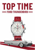  Shop Authentic Breitling Top Time B01 Ford Thunderbird White Dial Red Leather Strap Watch for Men - AB01766A1A1X1 - Luxxuri
