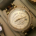  Shop Authentic Michael Kors Parker Gold Dial Two Tone Steel Strap Watch for Women - MK5688 - Luxxuri