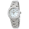 Shop Authentic Tag Heuer Link Quartz Diamonds Mother of Pearl Dial Silver Steel Strap Watch for Women - WBC1312.BA0600 - Luxxuri
