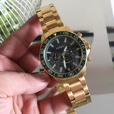  Shop Authentic Fossil Bannon Multifunction Chronograph Green Dial Gold Steel Strap Watch for Men - BQ2493 - Luxxuri