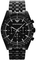  Shop Authentic Emporio Armani Tazio Chronograph Black Dial Black Steel Strap Watch For Men - AR5989 - Luxxuri