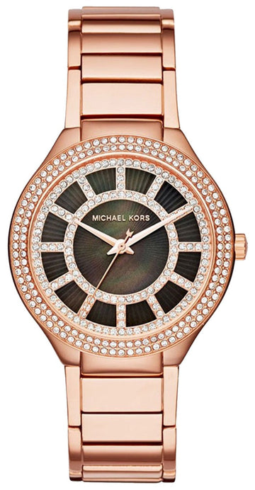  Shop Authentic Michael Kors Kerry Black Mother of Pearl Dial Rose Gold Dial Watch for Women - MK3397 - Luxxuri