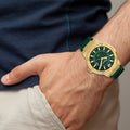  Shop Authentic Salvatore Ferragamo F-80 Classic Green Dial Green Rubber Strap Watch for Men - SFHY02022 - Luxxuri