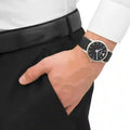  Shop Authentic Emporio Armani Classic Quartz Black Dial Black Leather Strap Watch For Men - AR1692 - Luxxuri