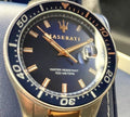  Shop Authentic Maserati SFIDA Quartz Blue Dial Stainless Steel 44mm Watch For Men - R8853140003 - Luxxuri
