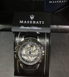  Shop Authentic Maserati Automatic Black Dial Black Leather Strap Watch For Men - R8821119007 - Luxxuri