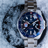  Shop Authentic Tag Heuer Aquaracer Henrik Lundqvist Special Edition Blue Dial Silver Steel Strap Watch for Men - WAY101J.BA0746 - Luxxuri