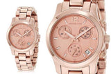  Shop Authentic Michael Kors Runway Chronograph Rose Gold Dial Rose Gold Steel Strap Watch for Women - MK5430 - Luxxuri