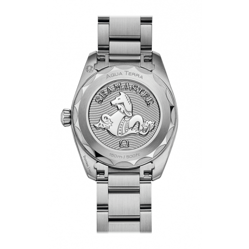  Shop Authentic Omega Seamaster Aqua Terra Quartz Diamond Black Dial Silver Steel Strap Watch for Women - 220.10.28.60.51.001 - Luxxuri