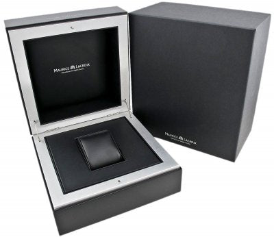  Shop Authentic Maurice Lacroix Fiaba Black Dial with Diamonds Black Leather Strap Watch for Women - DV5012-SD531-350 - Luxxuri