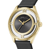  Shop Authentic Marc Jacobs Tether Black Dial Black Leather Strap Watch for Women - MBM1376 - Luxxuri