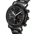  Shop Authentic Gucci G Chrono Black Dial Black Steel Strap Watch For Men - YA101331 - Luxxuri