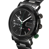  Shop Authentic Gucci G Chrono Black Dial Black Steel Strap Watch For Men - YA101331 - Luxxuri