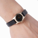  Shop Authentic Marc Jacobs Henry Dinky Black Dial Black Leather Strap Watch for Women - MBM1240 - Luxxuri