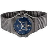  Shop Authentic Maserati Potenza Quartz Blue Dial Grey Mesh Bracelet Watch For Men - R8853108005 - Luxxuri