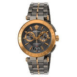  Shop Authentic Versace Aion Chronograph Black Dial Grey Steel Strap Watch for Men  - VBR050017 - Luxxuri