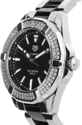  Shop Authentic Tag Heuer Aquaracer Quartz Diamonds Black Dial Two Tone Steel Strap Watch for Men - WAY131E.BA0913 - Luxxuri