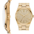  Shop Authentic Michael Kors Channing Quartz Gold Dial Gold Steel Strap Watch For Women - MK6623 - Luxxuri