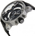  Shop Authentic Diesel Little Daddy Black Dial Black Leather Strap Watch For Men - DZ7256 - Luxxuri