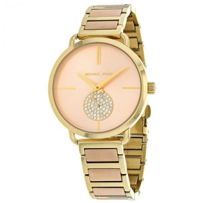  Shop Authentic Michael Kors Portia Rose Gold Dial Two Tone Steel Strap Watch for Women - MK3706 - Luxxuri