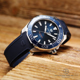  Shop Authentic Tag Heuer Aquaracer Quartz Blue Dial Blue Rubber Strap Watch for Men - WAY101C.FT6153 - Luxxuri