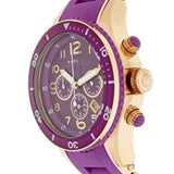  Shop Authentic Marc Jacobs Rock Chronograph Purple Dial Purple Silicone Strap Watch for Women - MBM2576 - Luxxuri