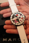 Shop Authentic Marc Jacobs Miss Marc Flower White Dial White Silicone Strap Watch for Women - MBM5513 - Luxxuri