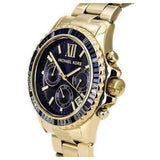  Shop Authentic Michael Kors Everest Chronograph Black Dial Gold Steel Strap Watch For Women - MK5828 - Luxxuri