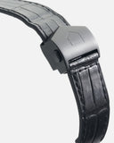  Shop Authentic Tag Heuer Monaco Automatic Chronograph Black Dial Black Leather Strap Watch for Men - CBL2180.FC6497 - Luxxuri