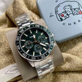  Shop Authentic Fossil Bannon Chronograph Green Dial Silver Steel Strap Watch for Men - BQ2492 - Luxxuri
