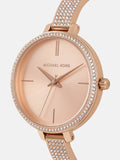  Shop Authentic Michael Kors Jaryn Quartz Rose Gold Dial Rose Gold Steel Strap Watch For Women - MK3785 - Luxxuri