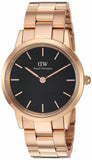  Shop Authentic Daniel Wellington Iconic Link Black Dial Rose Gold Steel Strap Watch for Women - DW00100212 - Luxxuri