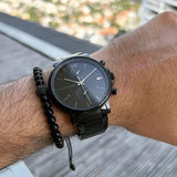  Shop Authentic Tommy Hilfiger Daniel Black Dial Black Steel Strap Watch for Men - 1710414 - Luxxuri