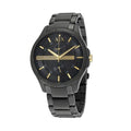  Shop Authentic Armani Exchange Hampton Chronograph Black Dial Black Steel Strap Watch For Men - AX2121 - Luxxuri