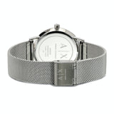  Shop Authentic Armani Exchange Cayde Chronograph Black Dial Silver Mesh Strap Watch For Men - AX2714 - Luxxuri