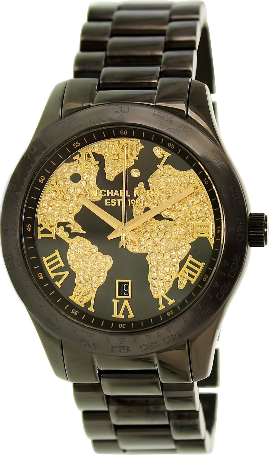  Shop Authentic Michael Kors Layton Pave Black Dial Black Steel Strap Watch for Women - MK6091 - Luxxuri