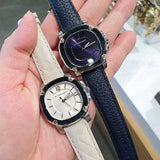  Shop Authentic Burberry The Britain Blue Dial Blue Leather Strap Watch for Women - BBY1716 - Luxxuri