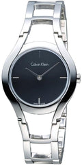  Shop Authentic Calvin Klein Class Black Dial Silver Steel Strap Watch for Women - K6R23121 - Luxxuri