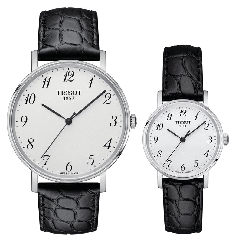  Shop Authentic Tissot Everytime Small White Dial Black Leather Strap Watch For Women - T109.210.16.032.00 - Luxxuri