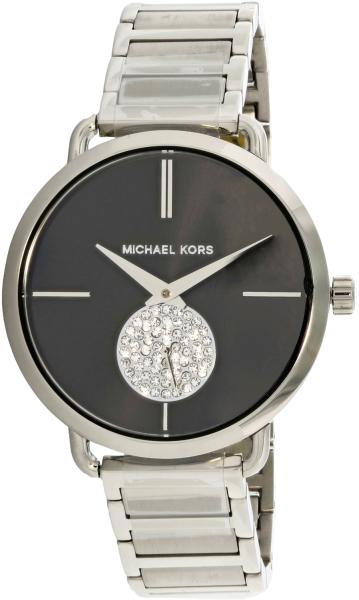  Shop Authentic Michael Kors Portia Black Dial Silver Steel Strap Watch for Women - MK3638 - Luxxuri