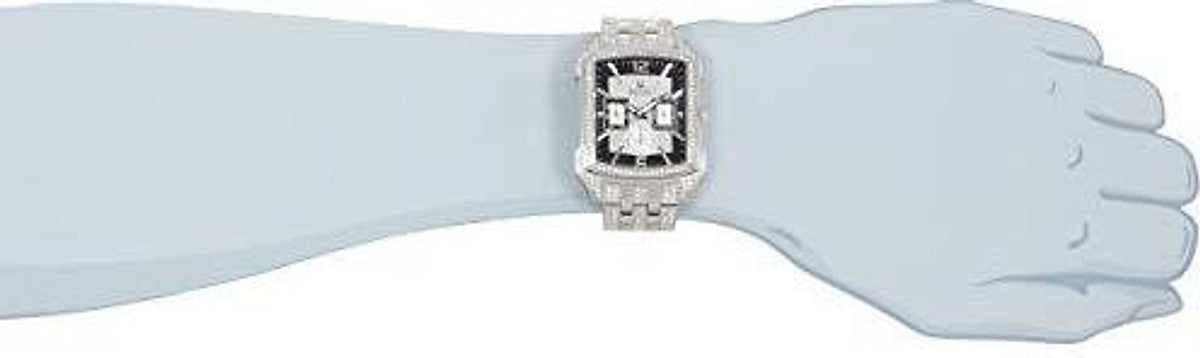  Shop Authentic Bulova Crystal Collection Black Dial Silver Steel Strap Watch for Men - 98C108 - Luxxuri