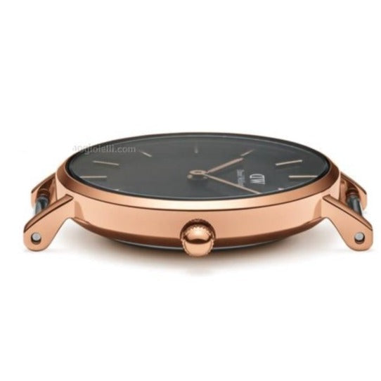 Shop Authentic Daniel Wellington Classic Petite Bristol Black Dial Brown Leather Strap Watch For Women - DW00100165 - Luxxuri