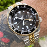  Shop Authentic Seiko 5 Sports GMT US Special Edition Automatic Grey Dial Silver Steel Strap Watch For Men - SSK021K1 - Luxxuri