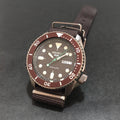  Shop Authentic Seiko 5 Sport Automatic Brown Dial Brown Nylon Strap Watch For Men - SRPD85K1 - Luxxuri