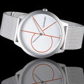  Shop Authentic Calvin Klein Minimal White Dial Silver Mesh Bracelet Watch for Men - K3M51152 - Luxxuri