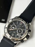  Shop Authentic Bulova Marine Star Chronograph Black Dial Black Rubber Strap Watch for Men - 98B127 - Luxxuri